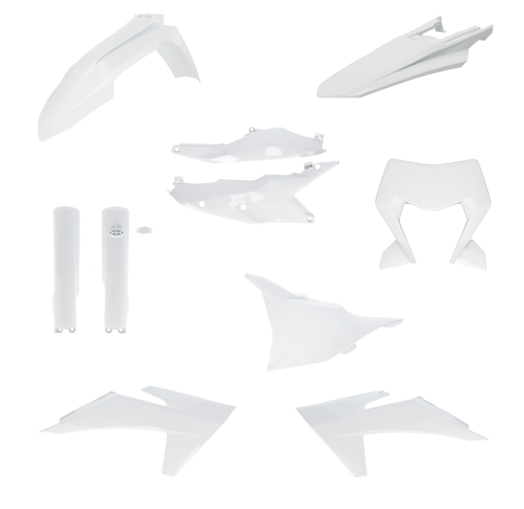 KIT PLASTICOS KTM EXC 24-25 BLANCO
